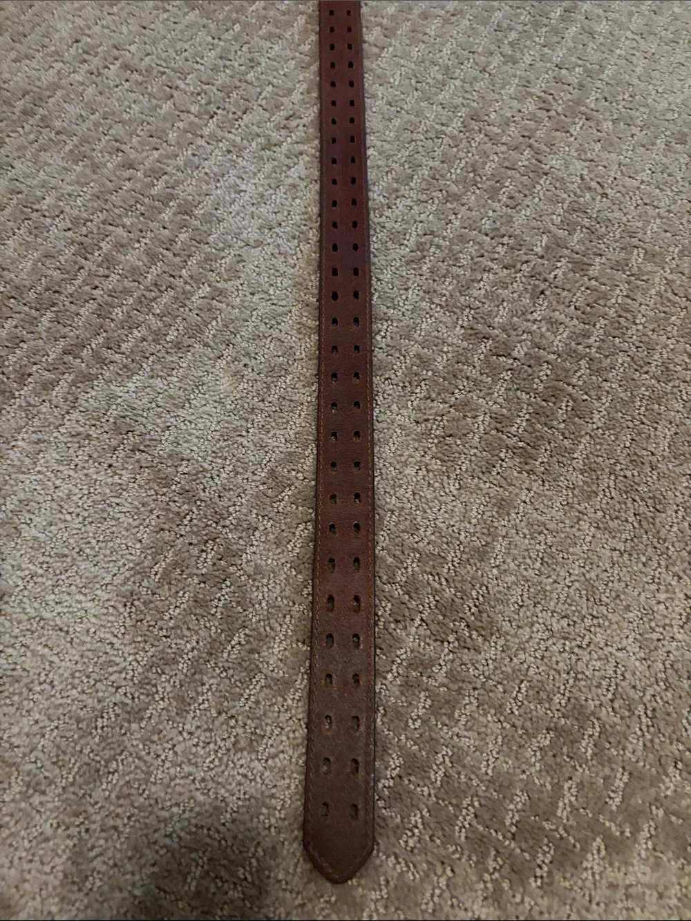 Boys brown leather belt